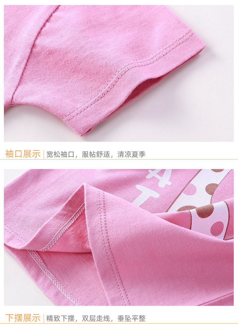 Summer Children's Short-Sleeved Suit Cotton Boys Girls Clothing Set Version Of Baby Clothes Girls T-shirt Children clothing