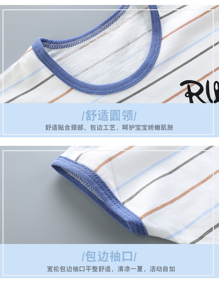 2023 New Summer Children Clothing Set Boys Girls Cotton T-shirt + Pants Kids shorts Baby Children Clothes