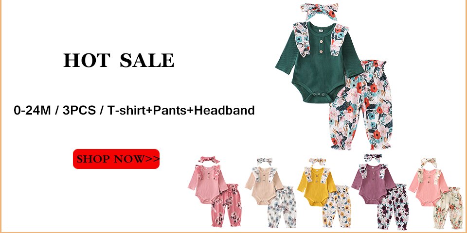 Baby Girl Summer Clothes Set Fashion Newborn Infant Knitting Cotton Ruffles Romper Shorts Bow Headband 3Pcs For Toddler Outfits